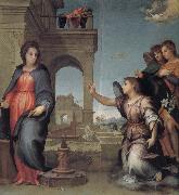 Andrea del Sarto Reported good news painting